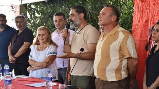 Başkan Atabay Didim Cem Evi’nde düzenlenen basın açıklamasına katıldı