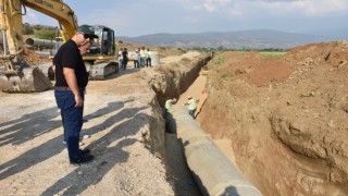 Çine’de sulama boruları yer altına indi