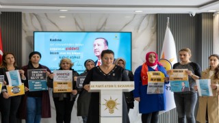 Ak Parti'li Kadınlar "Kadına yönelik her türlü şiddete dur dedi"