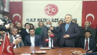 AK Partili Savaş MHP Nazilli’ye misafir oldu 