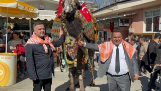 Bozdoğan'da geleneksel deve güreşi öncesi keşkek hayrı düzenlendi