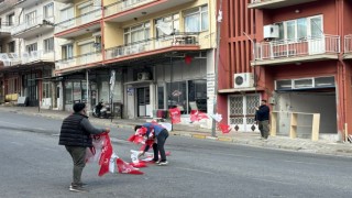 Bozdoğan'da bayrak krizi patlak verdi 