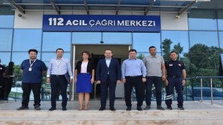 İl Sağlık Müdürü Şenkul, 112 Acil Çağrı Merkezi'ndeki çalışmaları inceledi