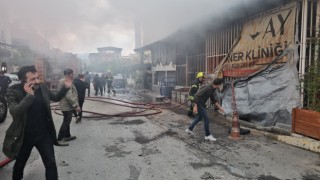 Veteriner kliniği alevlere teslim oldu