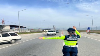 Otoyolda havadan trafik denetimi