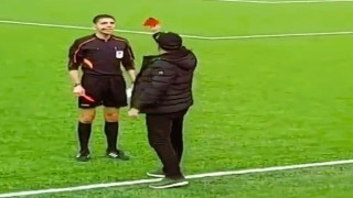 Yeşil sahada sıra dışı tepki!