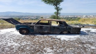 Aydın’da otomobil küle döndü