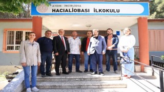 İncirliova’da hayırsever tarafından bağışlanan sıralar okula teslim edildi