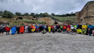 Jandarmadan bisikletçilere güvenlik desteği