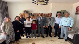 Kaymakam Ateş, şehit ailesi ile görüştü