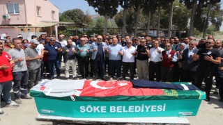 Kazada hayatını kaybeden belediye işçisi toprağa verildi