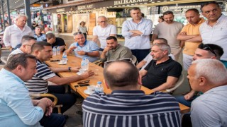 Başkan Ömer Günel’den turistik çarşı esnafı ile bir araya geldi