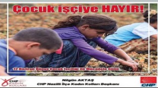 Nazilli CHP Kadın Kolları'ndan Anlamlı Mesaj: “Çocuklarımızın Yeri Okul, Kütüphane ve Oyun Alanlarıdır”