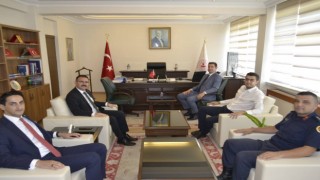 Nazilli Protokolünden Kaymakam Ateş'i Ziyaret