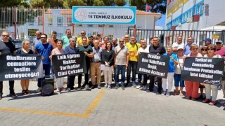 Nazilli’de Hayrat Vakfı Protestosu