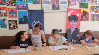 Büyükşehir’in yetişkinler için yaz resim kursları devam ediyor