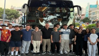 Aydın’dan 64 öğrenci gençlik kamplarına uğurlandı