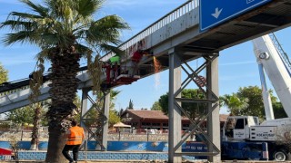 Başkan Kaya talep etti, atıl üst geçit kaldırılıyor