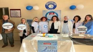 Aydın Devlet Hastanesi'nde vatandaşlar diyabete karşı bilgilendirildi