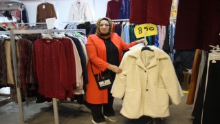 Aydın'daki giyim festivali yoğun ilgi görüyor