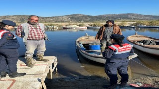 Bafa Gölü’nde hayvanların yaşam alanları kontrol edildi