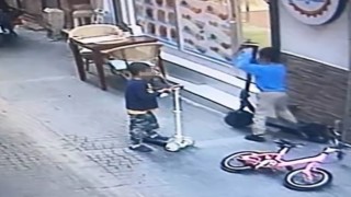 Boyundan büyük scooter’ı çaldılar