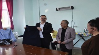 Kaymakam Ateş, Halk Eğitim kursiyerleriyle bir araya geldi