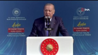 Cumhurbaşkanı Erdoğan: "Bugün toplam değeri 87,5 milyar lirayı aşan yatırımları sizinle buluşturuyoruz"
