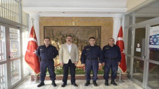 İl ve İlçe Jandarma Komutanlarından Kaymakam Ateş’e Ziyaret