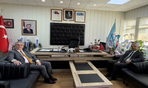 Başkan Tetik’ten İlçe Milli Eğitim Müdürü Güner’e Ziyaret