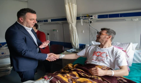 Başkan Vekili Demirtaş’tan Trafik Kazası Geçiren Belediye Personeline Moral Ziyareti