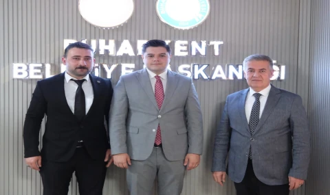 Buharkent Belediye Başkanı Mehmet Erol, Ülkü Ocakları heyetini ağırladı