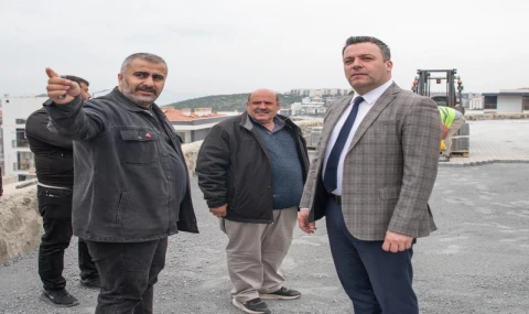 DEĞİRMENDERE’DE YOL ÇALIŞMALARI YERİNDE İNCELENDİ