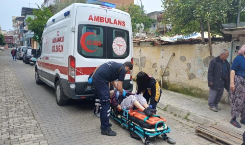 Evin bahçesinde düşen yaşlı kadın için ekipler seferber oldu