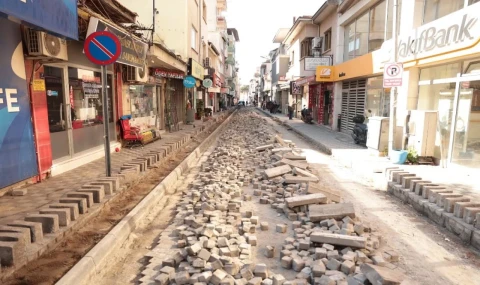 İncirliova'da Fevzi Paşa Caddesi yenileniyor