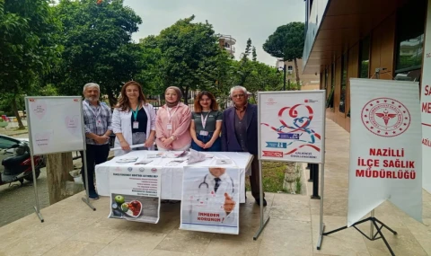 Nazilli’de Kalp Sağlığı Haftası’nda Bilgilendirme Standı Kuruldu