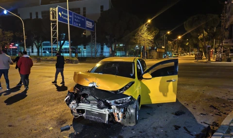 Nazilli’de Kavşakta Korkutan Kaza