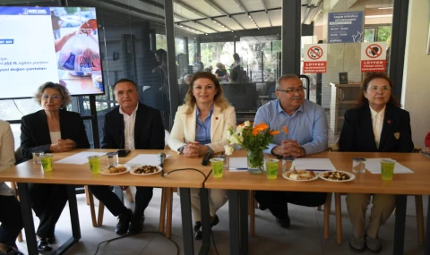 CHP KADIN KOLLARI GENEL BAŞKANI ASU KAYA GEDİK'E KUŞADASI'NDA COŞKULU KARŞILAMA