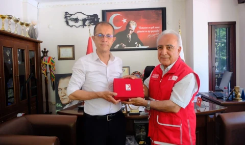 Kızılay Nazilli Şube Başkanı Günay’dan Başkan Doğanca’ya ziyaret
