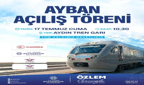 Aydın'da AYBAN banliyö hattı hizmete açılıyor