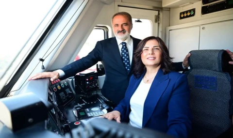 Başkan Çerçioğlu AYBAN'ın ilk seferinde vatandaşlarla buluştu