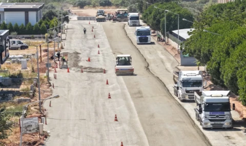 BAŞKAN ÇERÇİOĞLU’NDAN EFELER’DE YOL YAPIM ÇALIŞMASI