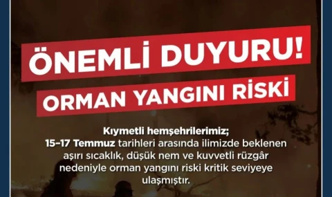 Başkan Zencirci'den Orman Yangını Uyarısı: “En Küçük İhmal Büyük Felakete Dönüşebilir”