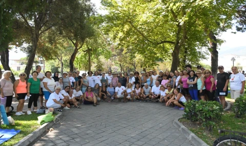 DAVUTLAR VE GÜZELÇAMLI'DA HER SABAH SPOR COŞKUSU YAŞANIYOR
