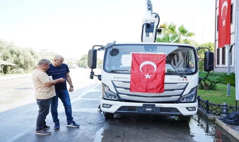Hibe araç Germencik Belediyesi'nin hizmetine girdi