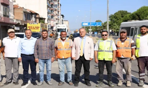 İncirliova anayolunda sıcak asfalt çalışması tamamlandı
