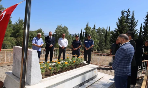 Şehit Jandarma Uzman Çavuş Ceylan kabri başında anıldı