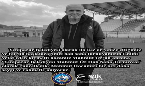 Yenipazar'da halı saha turnuvasına Mahmut Öz'ün ismi verildi