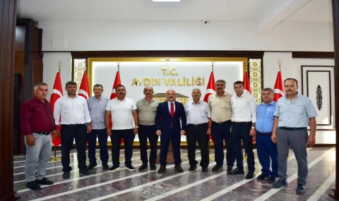 Aydın Valisi Varol, Nazilli mahalle muhtarlarını kabul etti
