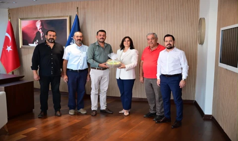Başkan Çerçioğlu, Germencik Ziraat Odası yönetimini ağırladı